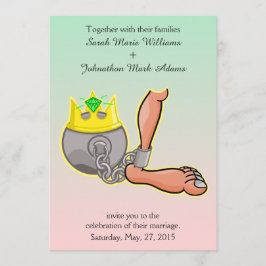 Convites Cartoon Ball And Chain Weditation
