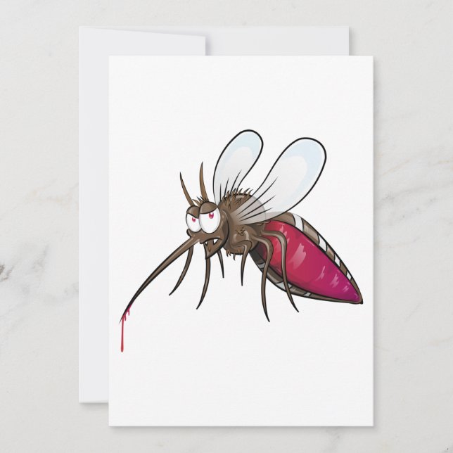 Convites Cartoon Mosquito (Frente)