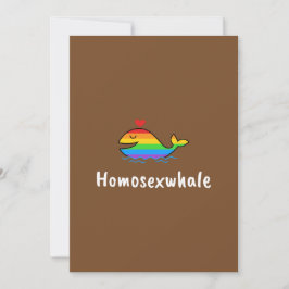 Convites Cartoon Whale Pride Art | Love & Unity Design