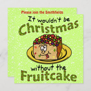 Convites Cartum de Natal Engraçado Frutcake