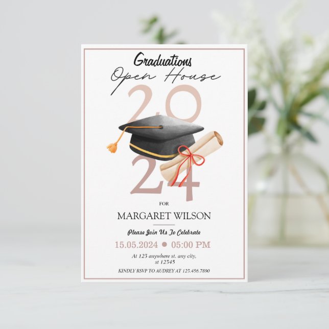Convites Casa Aberta da Graduação 2024 (Em pé/Frente)