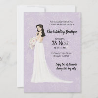Casa aberta de boutique de Bridal escolhe cor de f