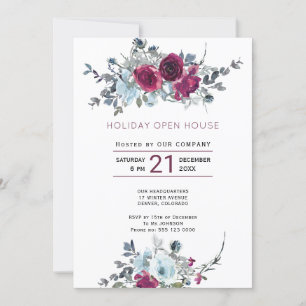 Convites Casa Aberta de Feriado Florestal de Aquarela Borgo