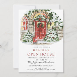 Convites Casa Aberta de Natal do País de Aquarelas