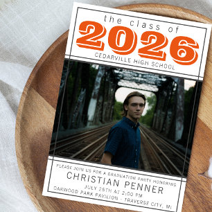 Convites Casa Aberta Festa de Formatura 2023 Foto Laranja
