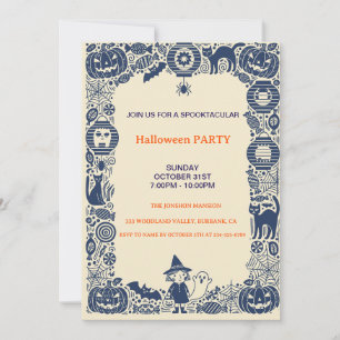 Convites Casa Assombrada Escura Espetacular de Halloween