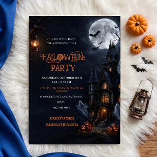 Convites Casa Assombrada Fantasmas Halloween Sinistro