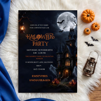 Convites Casa Assombrada Fantasmas Halloween Sinistro