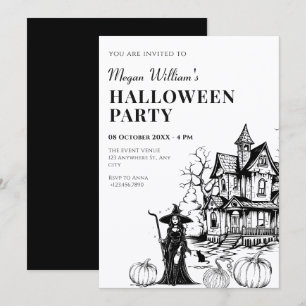 Convites Casa assombrada halloween
