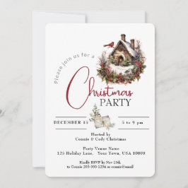 CONVITES CASA DE AVES DE NATAL DO PARTIDO CHRISTMAS