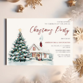 Convites Casa de Natal Festiva e Festa de Árvore do Xmas