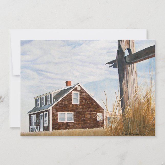 Convites Casa de Praia ao Nascer do Sol (Frente)