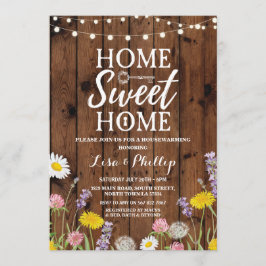 Convites Casa do Sweet Home da Chave de Madeira do Partido 