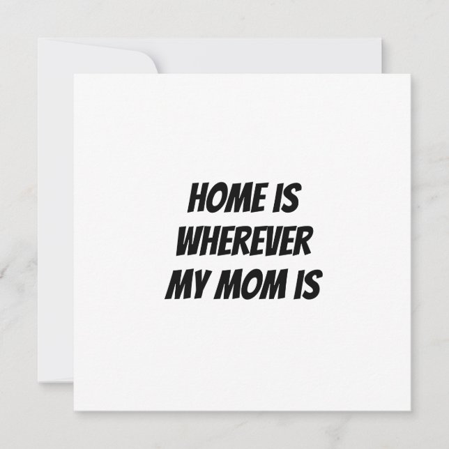 Convites Casa é onde minha mãe está (Frente)