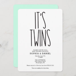 Convites Casa Farmária Russa é Chá de fraldas Gêmeos Convid