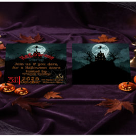 Convites Casa Mal-Assombrada e Noite das Abóboras