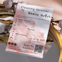 Convites Casa Mantendo Rosa de Preço Maid Dourado Blush Qr