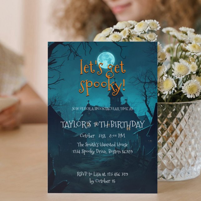 Convites Casa Na Festa de aniversário De Halloween Para Cri (Criador carregado)