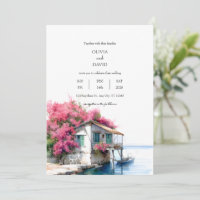 Casa Náutica De Praia Com Casamento De Aquarelas D