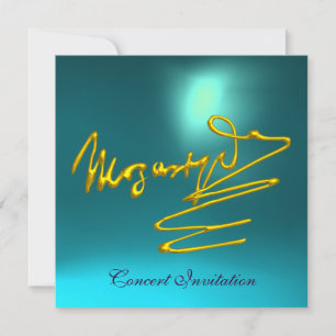 CONVITES CASA PARA MOZART, DOURADO CONCERTO AZUL