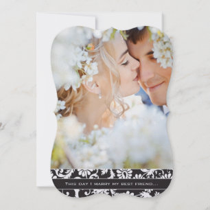 Convites Casado meu Casamento tema damasco de fotos do melh