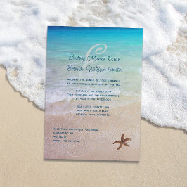 Convites Casado Pelo Casamento de Destino da Praia do Mar