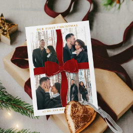 Convites Casados Recém-Casados Nosso Primeiro Natal Arco Ve