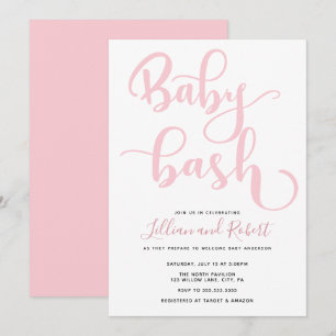 Convites Casais Baby Bash Chá de fraldas