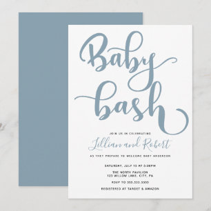 Convites Casais Baby Bash Chá de fraldas
