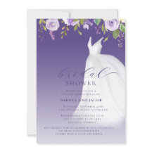 Casais  Chá de panela de Vestido Floral Purple