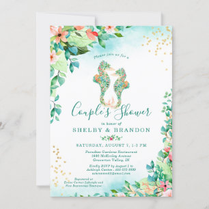 Convites Casais Chás de casamento Cavalos Tropicais