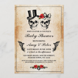 Convites Casais da Parte Rosa do Chá de fraldas do