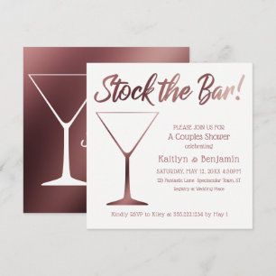 Convites Casais estocam o Chá do Bar em Rosa Dourado espa