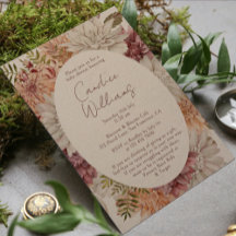 Casais Florais Elegante Boho Watercolor