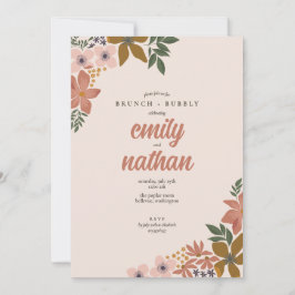 Convites Casais Floral Chá Brunch