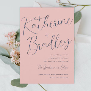 Convites Casais modernos nomes personalizados cores casamen