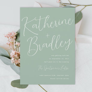 Convites Casais modernos nomes personalizados cores casamen