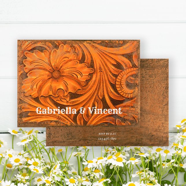 Convites Casais Russos de Flor Chá de casamento Ocidental (Criador carregado)