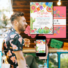 Convites Casal de Artes Floral Cactus Fiesta Margarita