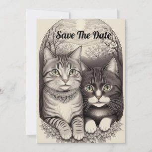 Convites Casal de Gatos Fofos