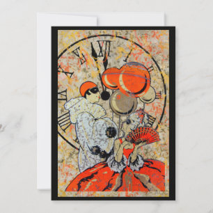 Convites Casal de Mascarada de meia-noite