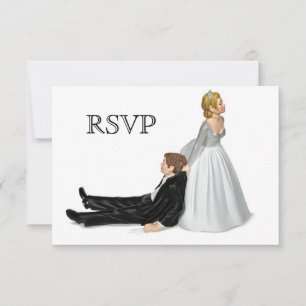Convites Casal de Noivos RSVP