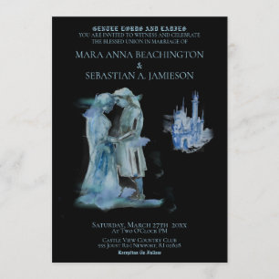 Convites *~* Casal do Castelo Medieval Castelo Apaixonado C