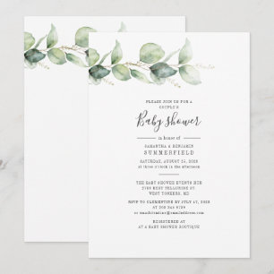 Convites Casal Eucalyptus Greenery Foliage