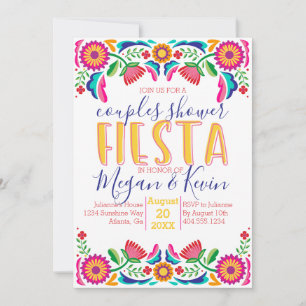 Convites Casal Fiesta Invite,