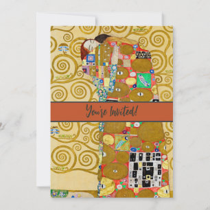 Convites Casal Gustav Klimt Realização Nouveau