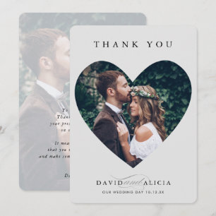 Convites CASAL MODERNO foto cardíaca armadura cinza pálid