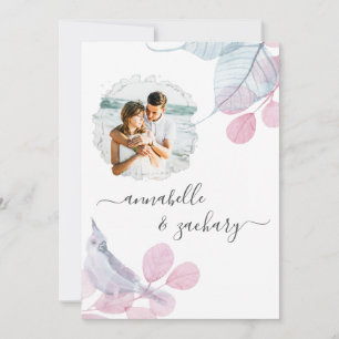 Convites *~* Casal PHOTO RSVP. QR AR6 deixa Inv de casament