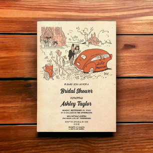 Convites Casal Romântico Antigo Retro Vintage