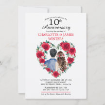 Casal Rosa d'água 10º Aniversário de Casamento